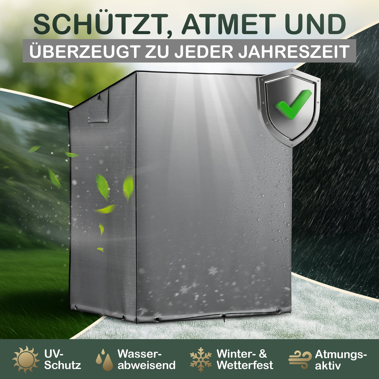 Jéto Strandkorb Schutzhülle Luxus Line - Oxford 600D - für 120cm breit