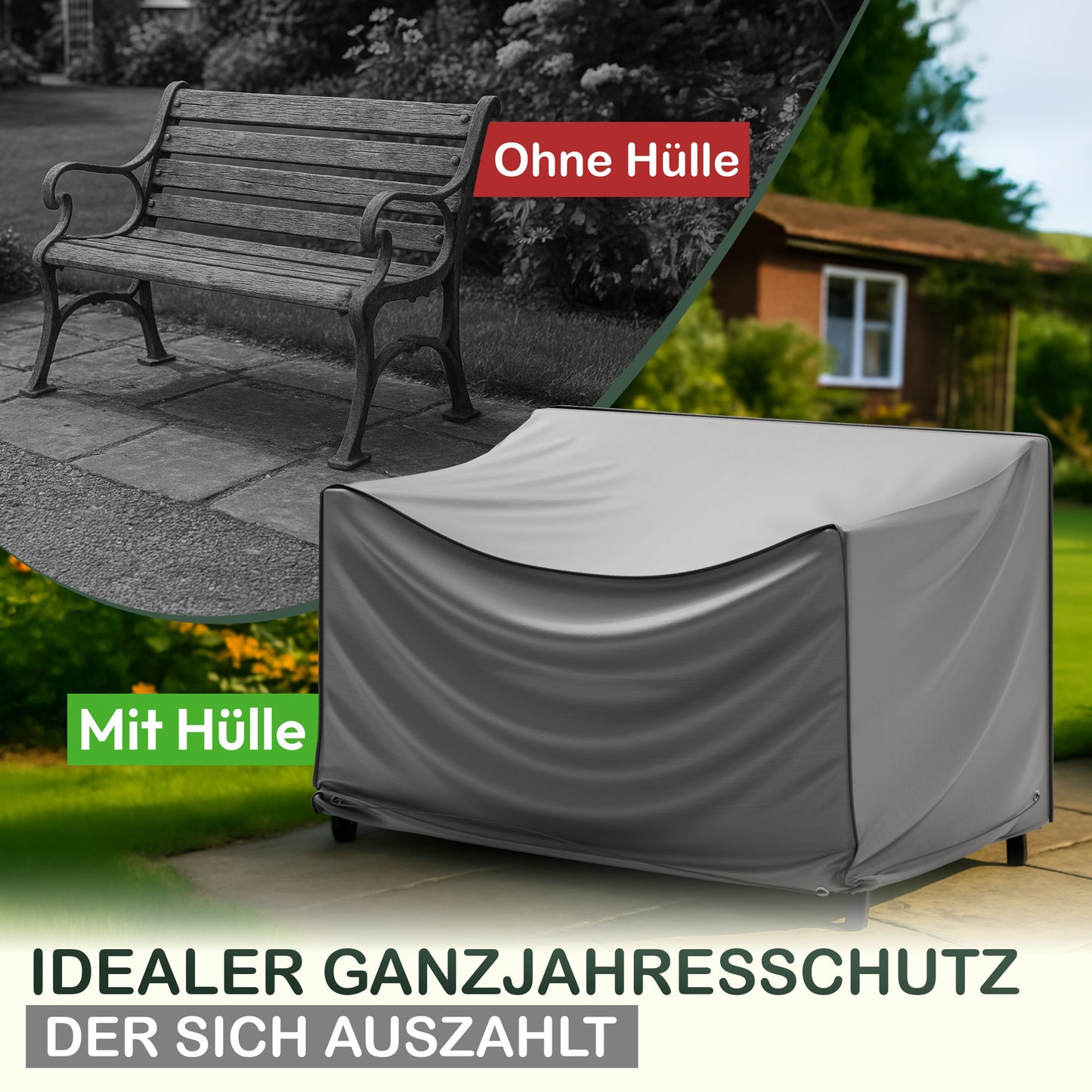 Jéto Gartenbank Schutzhülle - Premium Line - Oxford 600 D