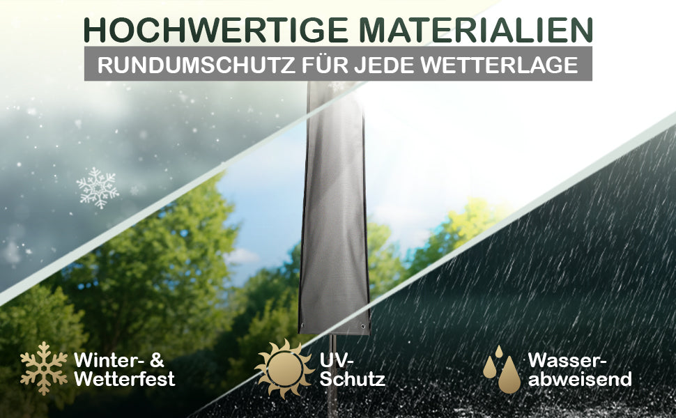 Jéto Sonnenschirm Schutzhülle -Premium Line - für Ø 400 cm - Oxford 600D